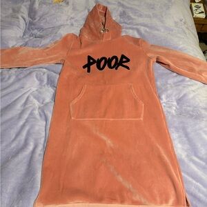 Source Unknown Pink Hooded Pajama Dress